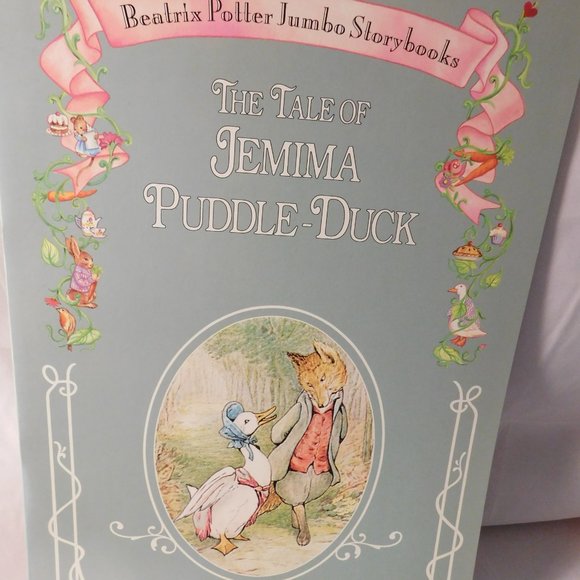 BEATRIX POTTER JUMBO STORY BOOKS SQUIRREL NUTKIN PUDDLE DUCK MR. JEREMY FISHER - Picture 4 of 11